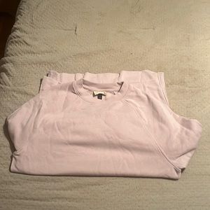 Lilac pullover crew neck sweatshirt